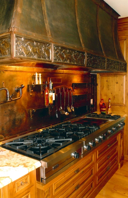Hand Forged Patined Steel with Cast Bronze Horse Tiles